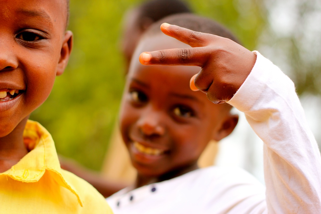 Peace, from a girl (and boy) in Rwanda